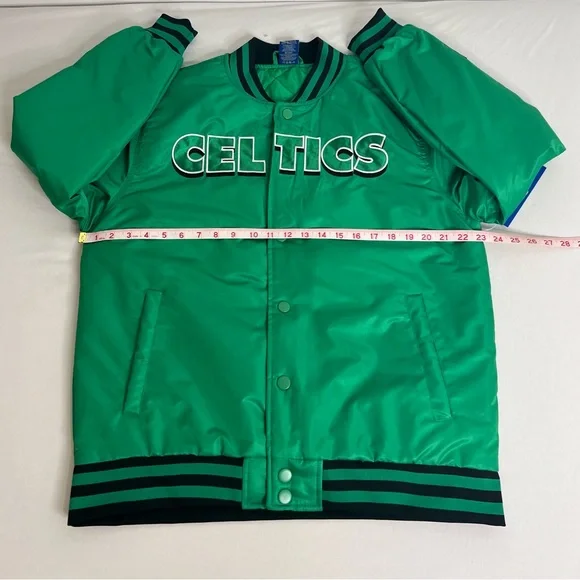 Authentic Ultra GAME NBA Boston Celtics-Embroidered Satin Varsity Jacket Size M - Picture 7 of 10